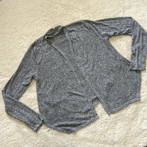Grey Heather Long Sleeve Cardigan (MAKE AN OFFER) - Picture 1 of 3